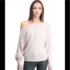 NWT Free People Valencia Off Shoulder Sweater Top